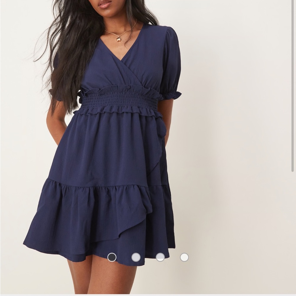 Coastal Navy Blue Dress ASOS NWT